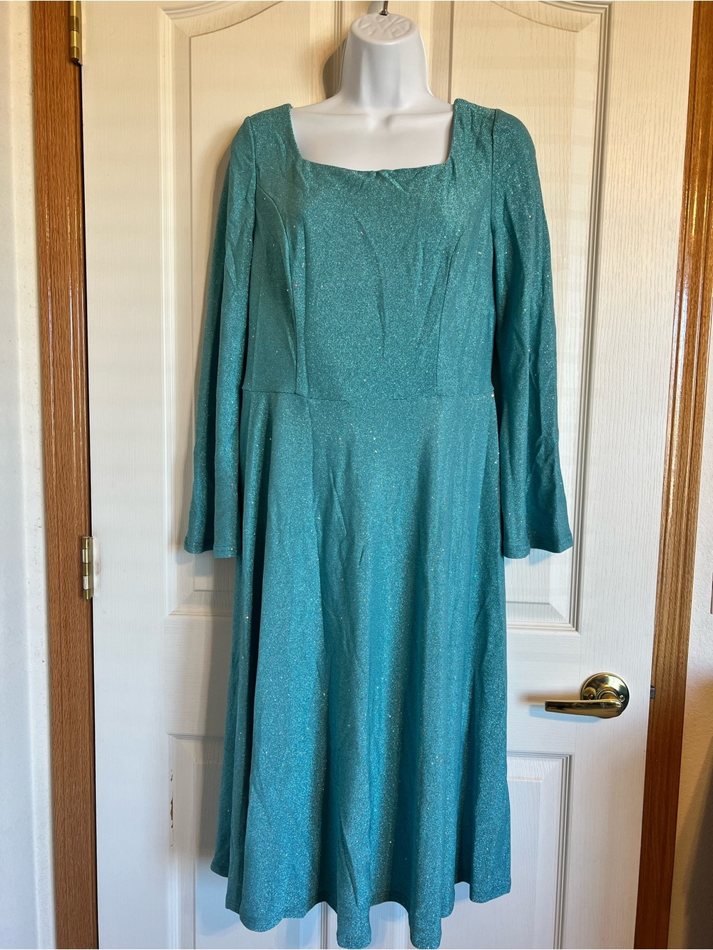 Berylove Teal Special Occasion Dress